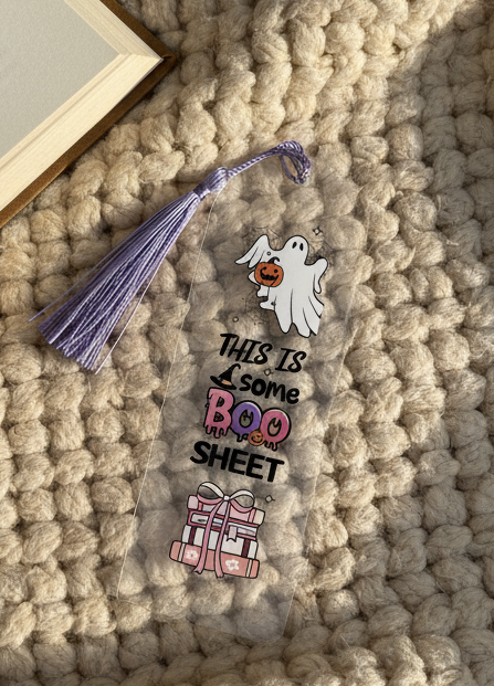 This is Some Boo Sheet with cozy background