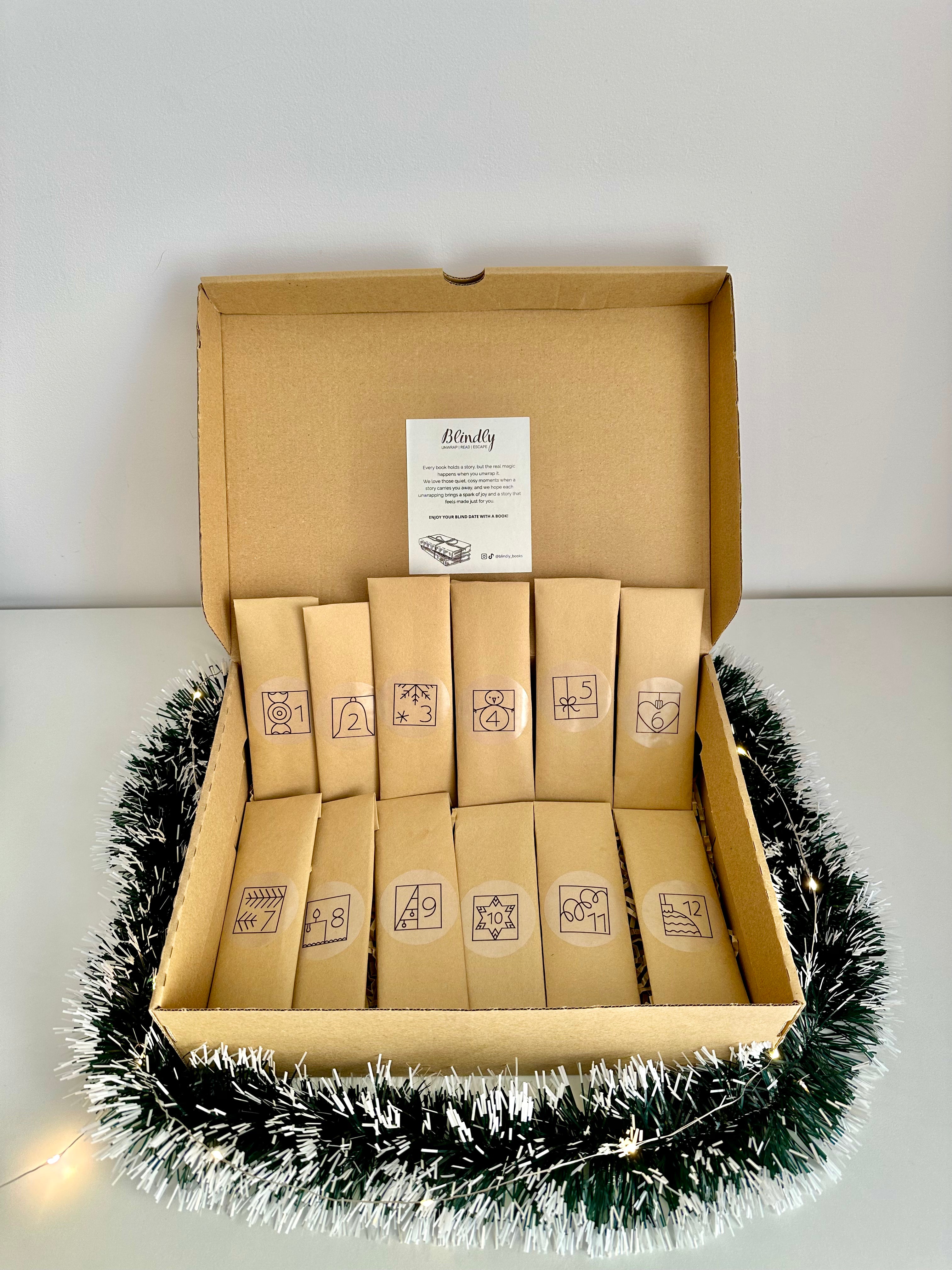 Bookmark Christmas Advent Calendar 12 days