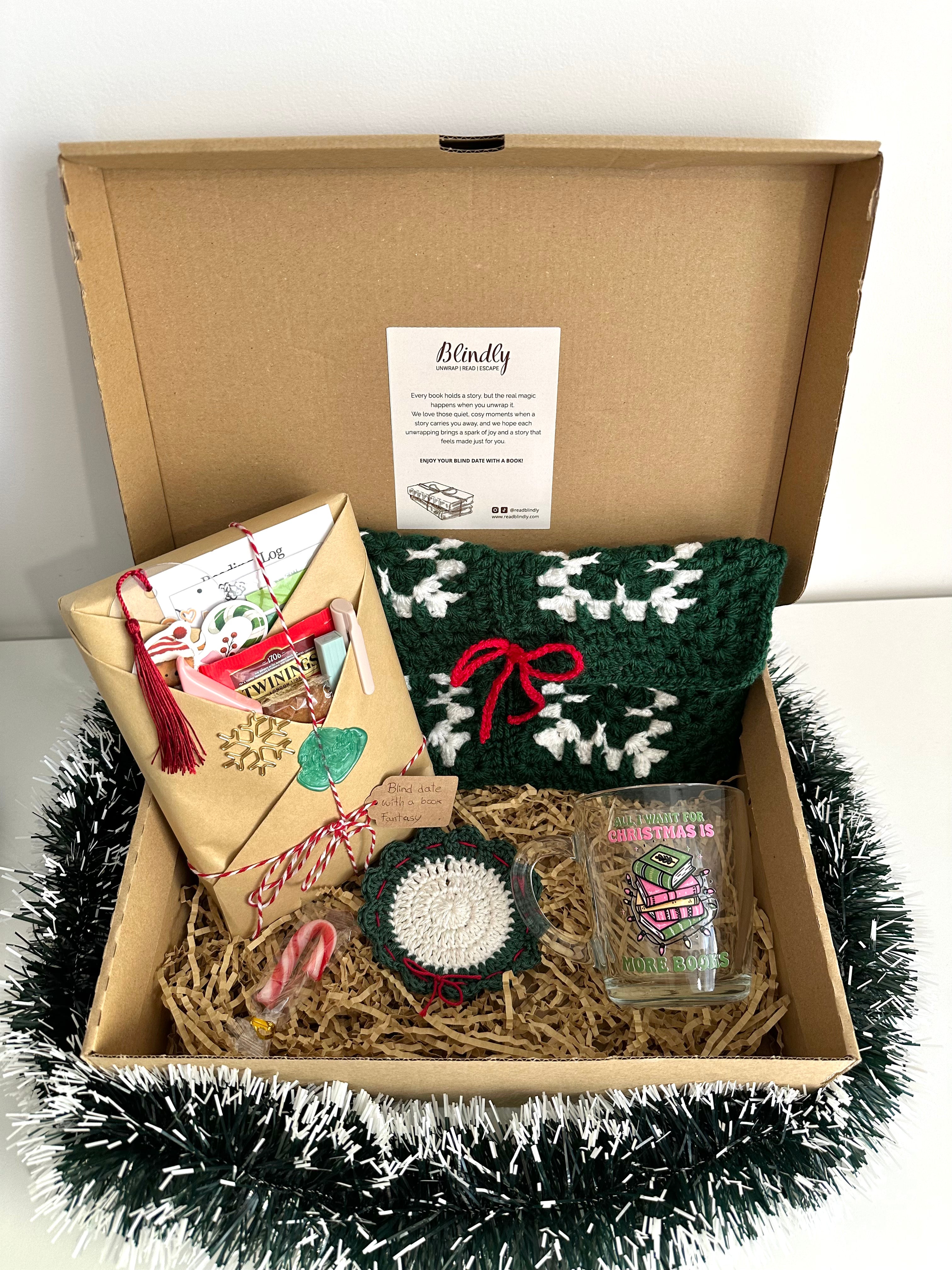Christmas Crochet Blind Date with a Book Box