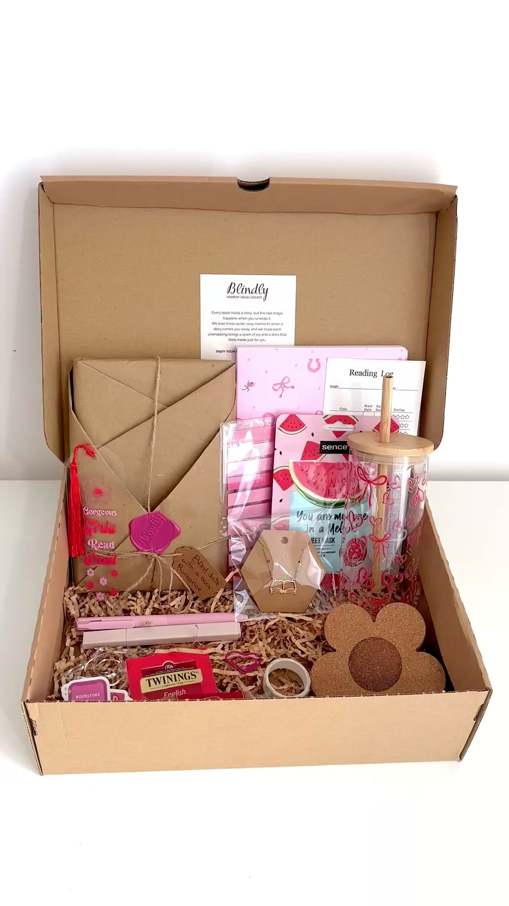 Caixa Blind Date Literário São Valentim